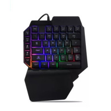 TECLADO SINGLE GAMER SEMI MECANICO PORTUGUES USB RGB