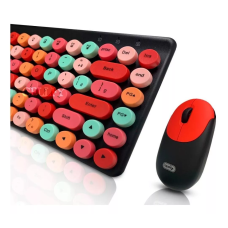 KIT TECLADO E MOUSE USB MECANICO ROSA GAMER IDIOMA INGLÊS