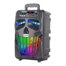 CAIXA DE SOM RGB 100W C/MICROFONE BLUETOOTH